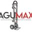 Carro de aluminio dual largo AGUMAX convertible para 250 kilos tipo yegua y carro plataforma industrial extendido