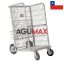 Carro para edificios y condominios industrial AGUMAX de acero para compras y encomiendas