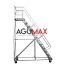 Escalera tipo avion 4 metros para bodega industrial de gran altura Agumax