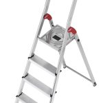 ESCALERA TIJERA ALUMINIO PLATAFORMA 4 PELD.