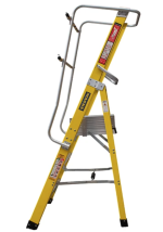 ESCALERA DE PLATAFORMA FIBRA DE VIDRIO 3 PELDAÑOS - Imagen 4