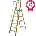 escalera plataforma 7 peldaños