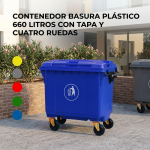 Contenedor de Basura de 660 litros - Imagen 3